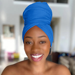 Royal Blue - Women Soft Stretch HeadWrap Turban