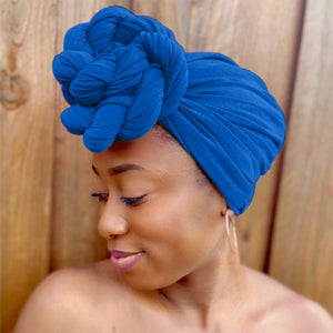 Royal Blue - Women Soft Stretch HeadWrap Turban