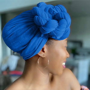 Royal Blue - Women Soft Stretch HeadWrap Turban