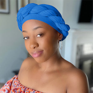 Royal Blue - Women Soft Stretch HeadWrap Turban