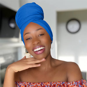 Royal Blue - Women Soft Stretch HeadWrap Turban