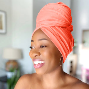 Coral - Women Soft Stretch HeadWrap Turban