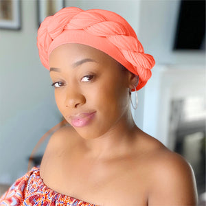 Coral - Women Soft Stretch HeadWrap Turban