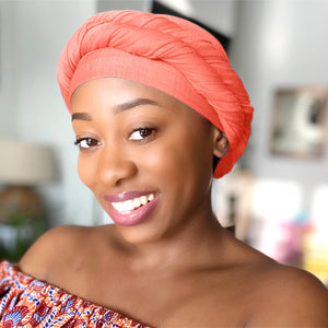 Coral - Women Soft Stretch HeadWrap Turban