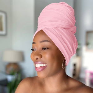 Baby Pink - Women Soft Stretch HeadWrap Turban