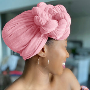 Baby Pink - Women Soft Stretch HeadWrap Turban