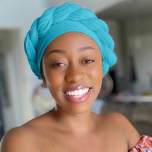 Teal - Women Soft Stretch HeadWrap Turban