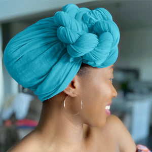 Teal - Women Soft Stretch HeadWrap Turban