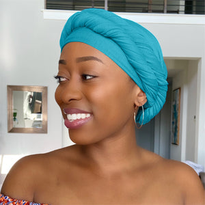 Teal - Women Soft Stretch HeadWrap Turban