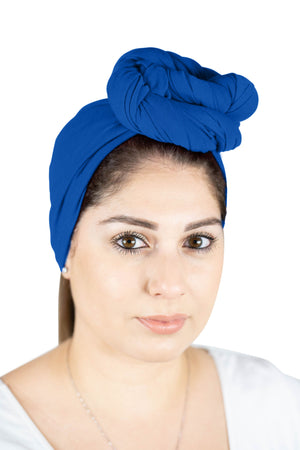 Royal Blue - Women Soft Stretch HeadWrap Turban