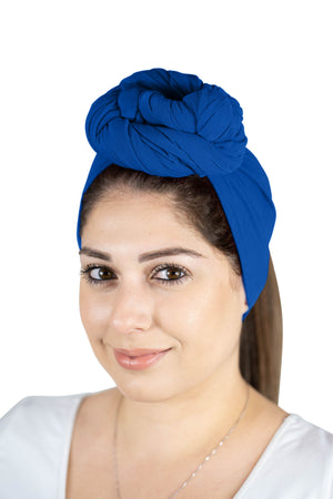 Royal Blue - Women Soft Stretch HeadWrap Turban