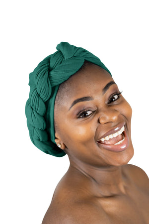 Green - Women Soft Stretch HeadWrap Turban