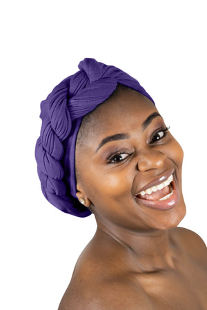 Purple - Women Soft Stretch HeadWrap Turban