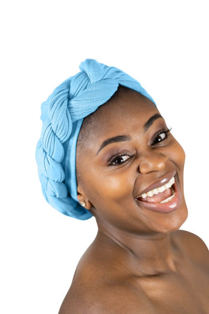 Sky Blue - Women Soft Stretch HeadWrap Turban