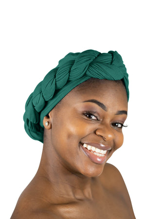 Green - Women Soft Stretch HeadWrap Turban