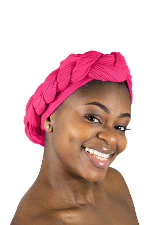 Hot Pink - Women Soft Stretch HeadWrap Turban