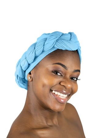 Sky Blue - Women Soft Stretch HeadWrap Turban