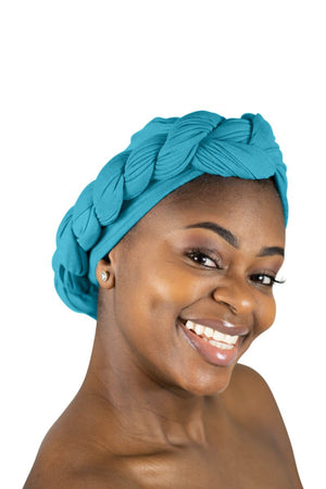 Teal - Women Soft Stretch HeadWrap Turban