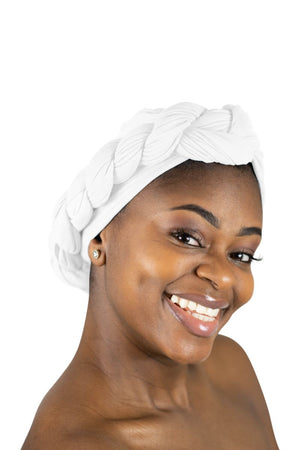 White - Women Soft Stretch HeadWrap Turban