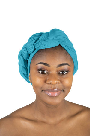 Teal - Women Soft Stretch HeadWrap Turban