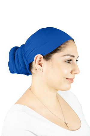 Royal Blue - Women Soft Stretch HeadWrap Turban