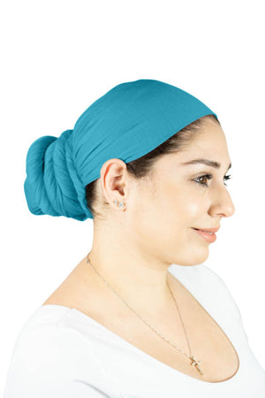 Teal - Women Soft Stretch HeadWrap Turban