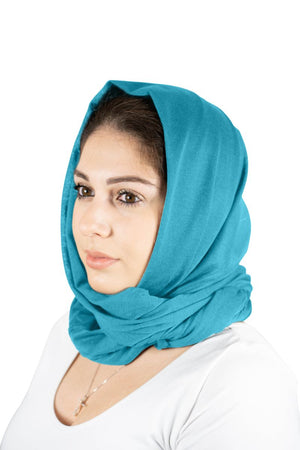 Teal - Women Soft Stretch HeadWrap Turban