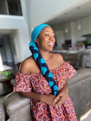 Teal - Women Soft Stretch HeadWrap Turban