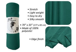 Green - Women Soft Stretch HeadWrap Turban