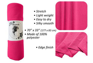 Hot Pink - Women Soft Stretch HeadWrap Turban