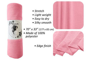 Baby Pink - Women Soft Stretch HeadWrap Turban