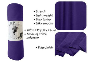 Purple - Women Soft Stretch HeadWrap Turban